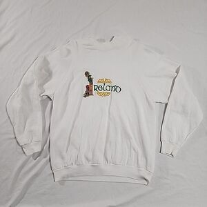 Vintage Ireland‎ Sweatshirt XL Aults White Emerald Sports Ireland Made Blarney